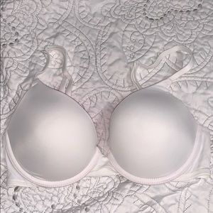 White PINK Push-Up Bra